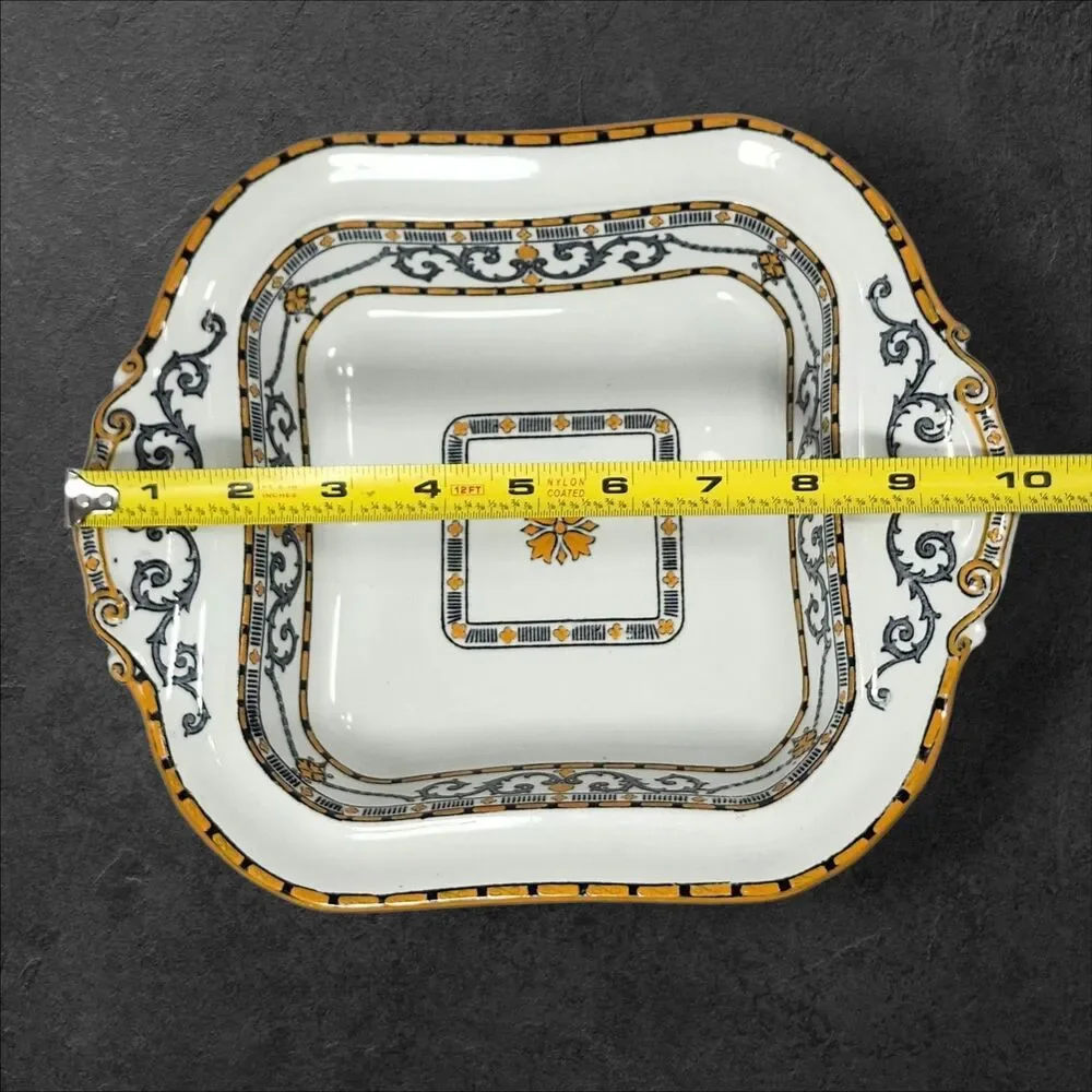 Vintage 1935 Ridgways Royal Semi Porcelain Covered Casserole Tureen England Rare